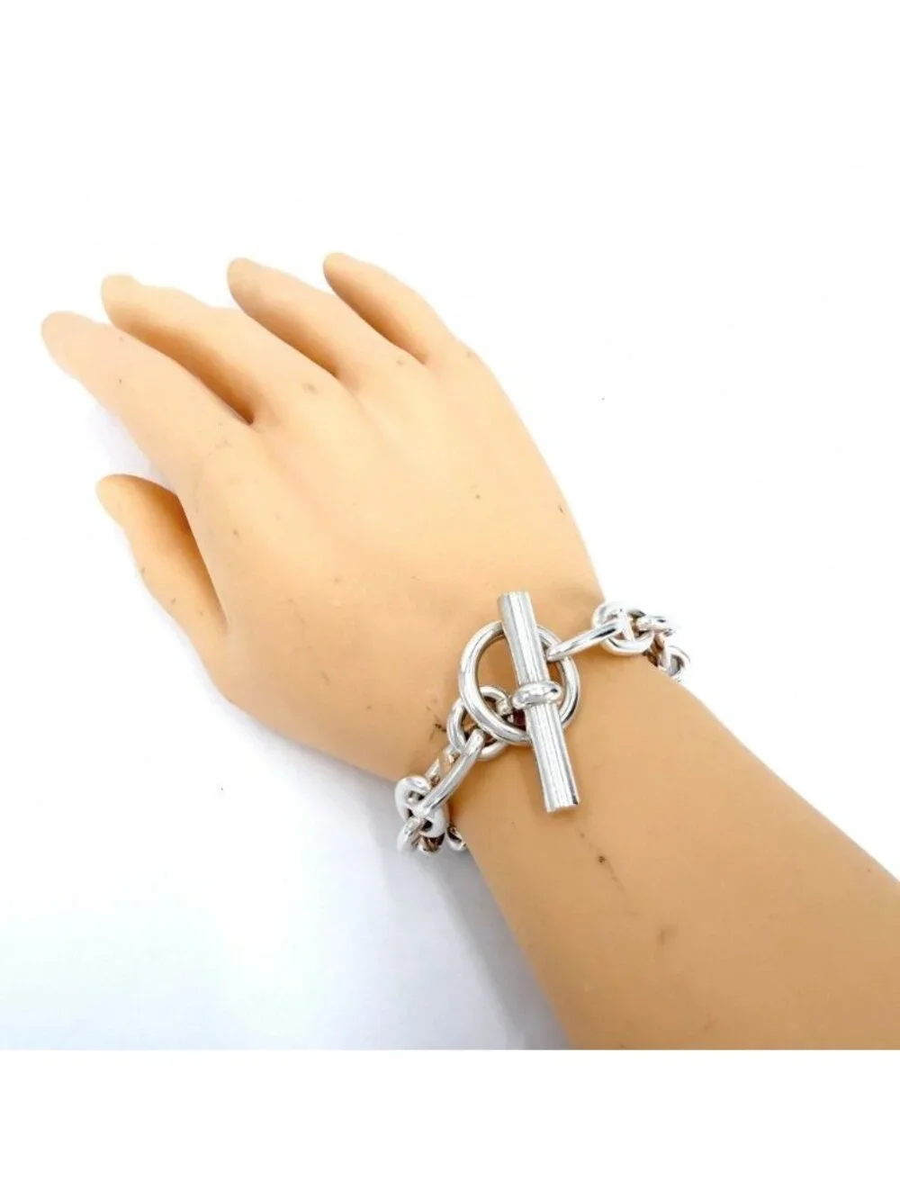Hermes Bracelet Chaine D'ancre GM 16 Pieces 925 Sterling Silver